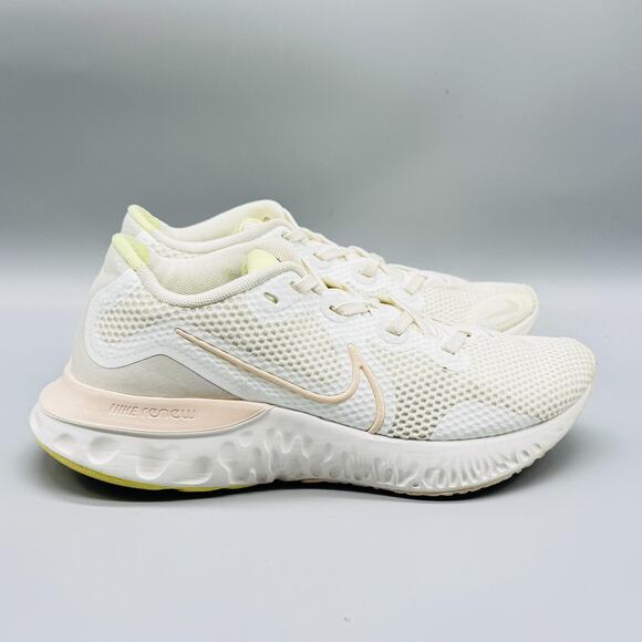 Nike Shoes Womens 6.5 White Renew Run Athletic Running Sneakers Lace Up Comfort - Picture 1 of 12